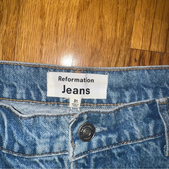 Reformation Cary High Rise Slouchy Wide Leg Jeans - Picture 7 of 8